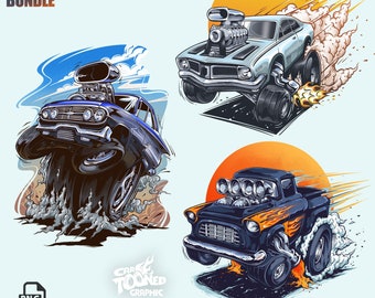 Hotroad car TShirt Design PNG, vintage car, muscle car,  TShirt Digital File, Clothing Design, Urban Sublimation, Vector Car DTG, DTF