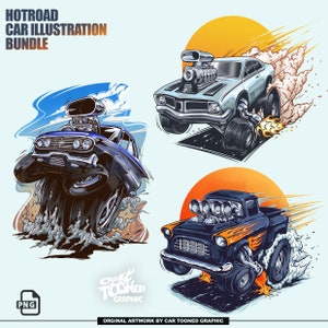 Hotroad car TShirt Design PNG, vintage car, muscle car,  TShirt Digital File, Clothing Design, Urban Sublimation, Vector Car DTG, DTF