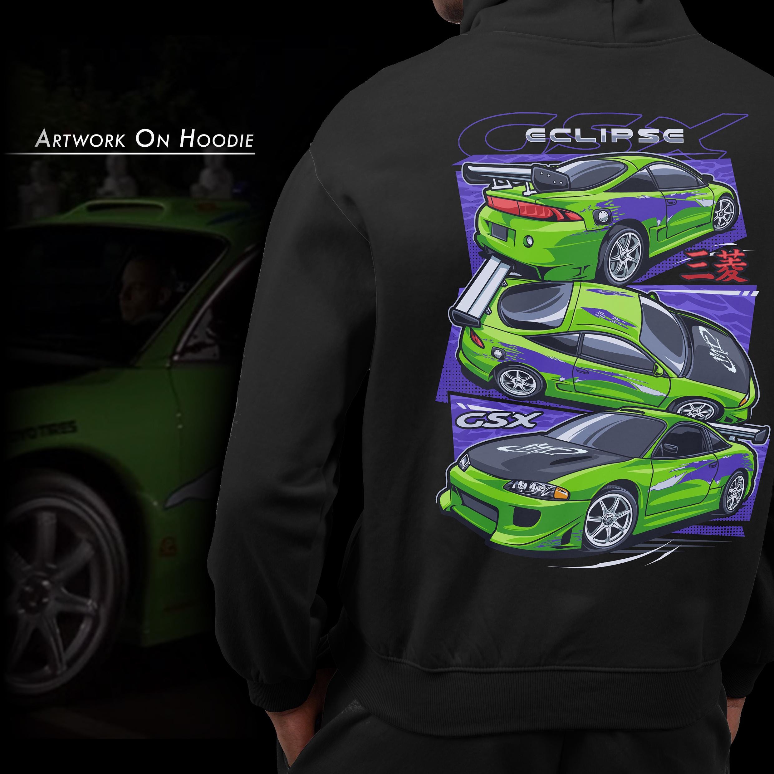 JDM Tshirt Design PNG, Mitsubishi Eclipse 1995, the Fast and the 