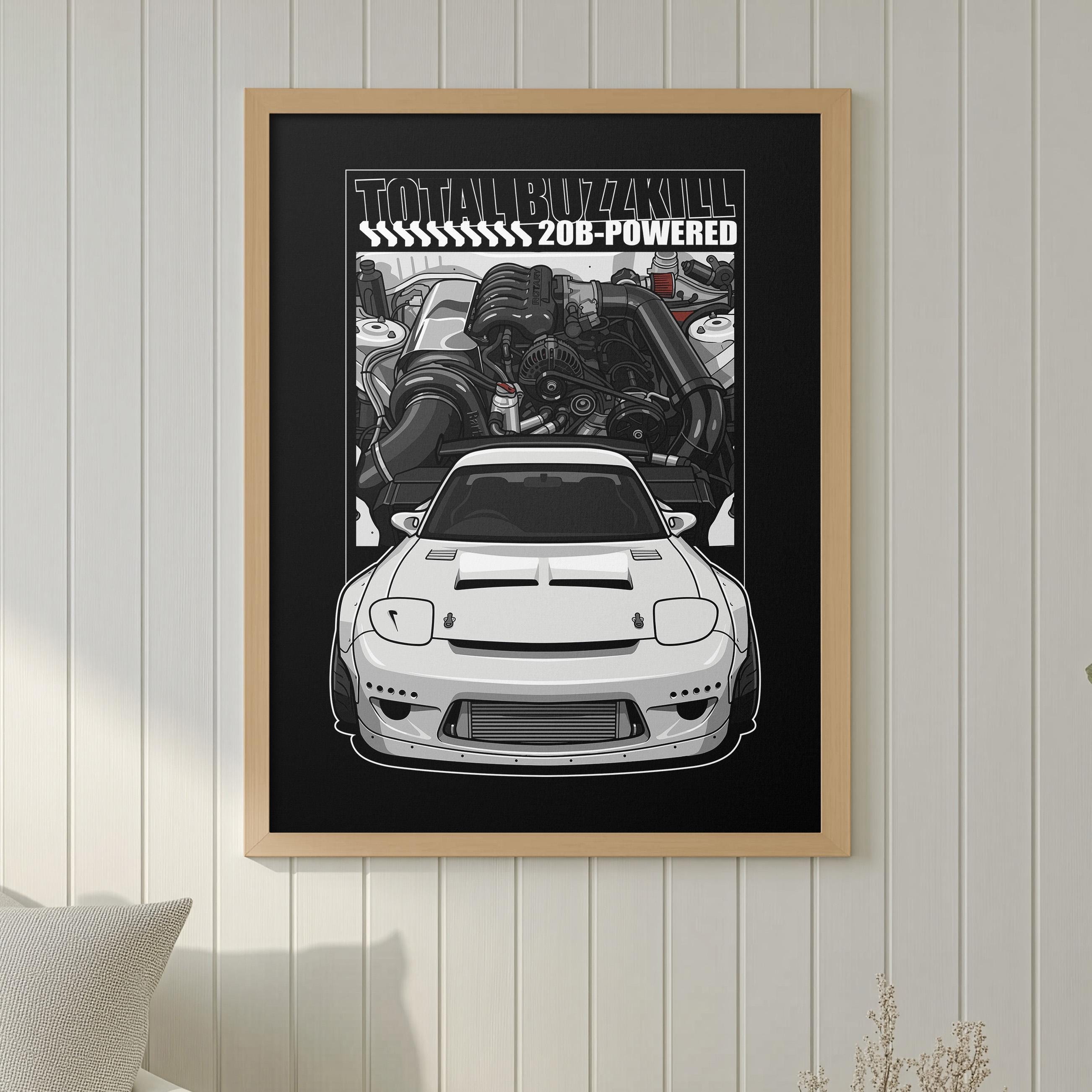 Engine Bay Graphics JDM Car Illustration Pack | Drift Car SVG PNG | Engine Bay Graphics ...