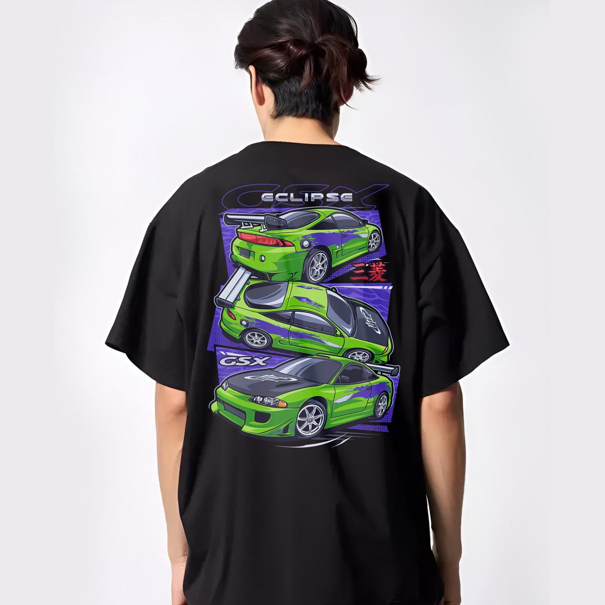 JDM Tshirt Design PNG, Mitsubishi Eclipse 1995, the Fast and the