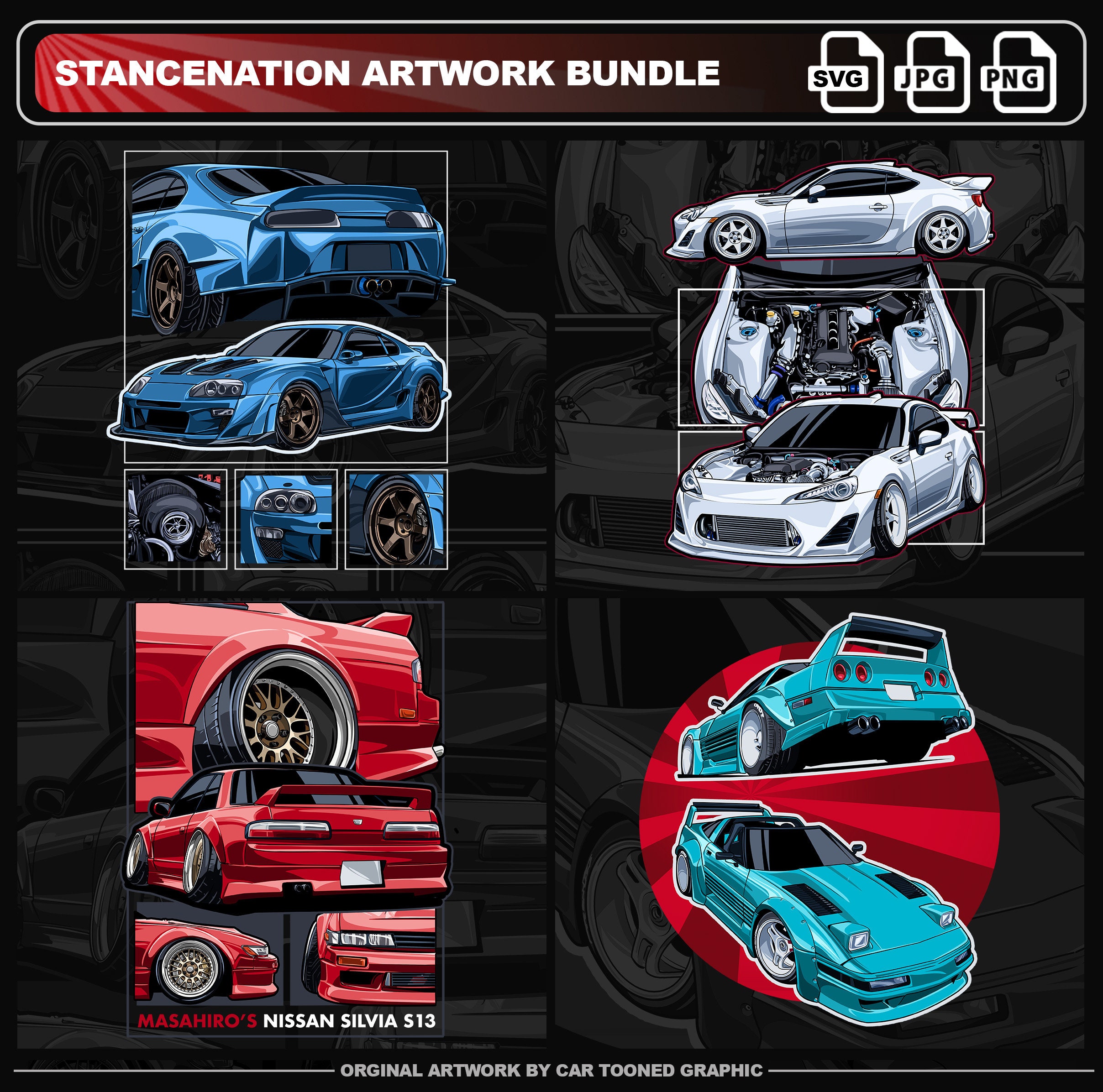 JDM Tshirt Design PNG, Cars Graphic, Tshirt Digital File