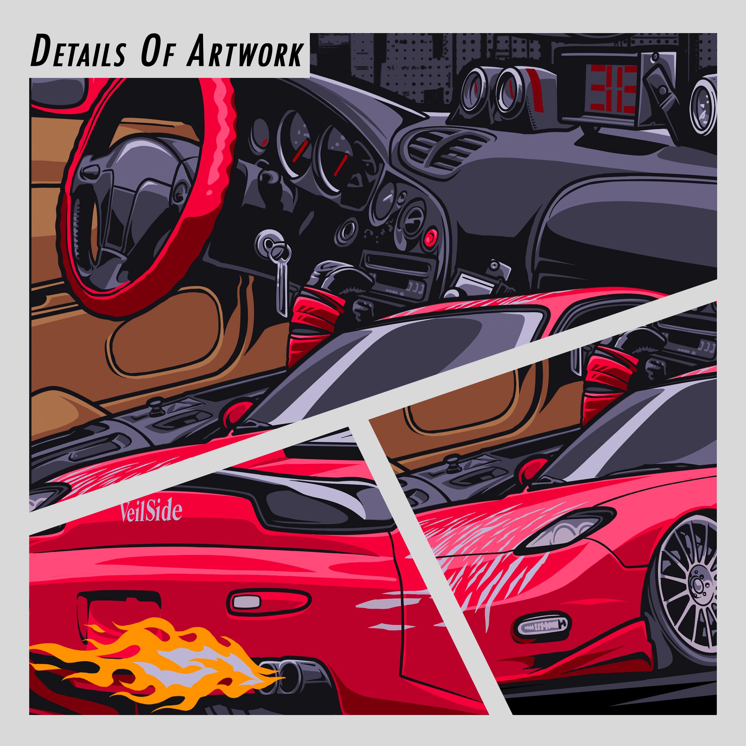 JDM Tshirt Design PNG, Mazda Rx7, the Fast and the Furious, Cars ...