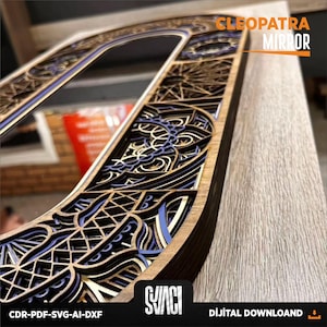 Mandala Espelho Cleópatra - Download Digital - LaserCut