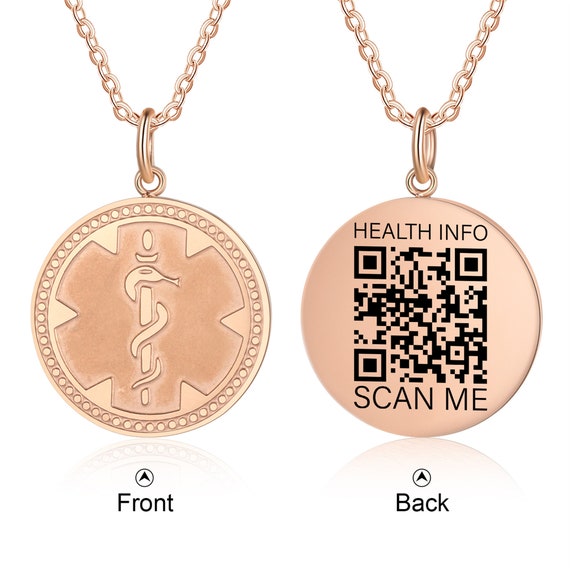 Cool Barcode Pendant Personalized Scan Code Necklace Custom QR Code Secret  Message Necklace Engagement Friendship Bff Gift
