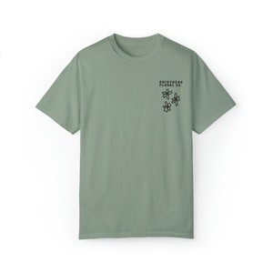 Daisyhead Floral Co. Apparel - Unisex Garment-Dyed T-shirt - Box Flowers Tee