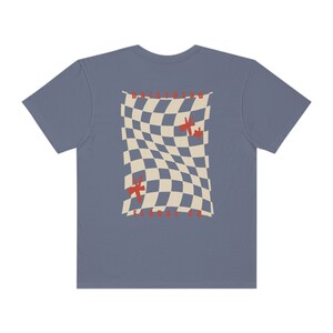 Daisyhead Floral Co Apparel - Unisex Garment-Dyed T-shirt - Graphic Tee - Checkered Tee