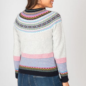 Alpine Sweater by Eribe in Lindean 96% Lambswool with Angora Fairisle image 2
