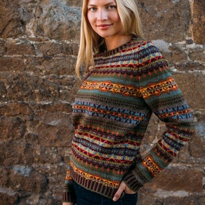 Fairisle Kinross Pullover von Eribe in Rowan Color 100% Super Soft Merino Wolle Non Mulesed