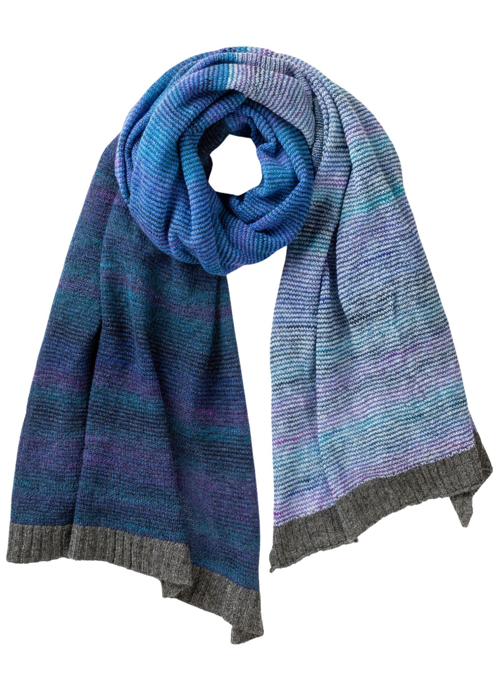 Eribe Treeline Wrap Scarf Oversized Hand Made From Merino and