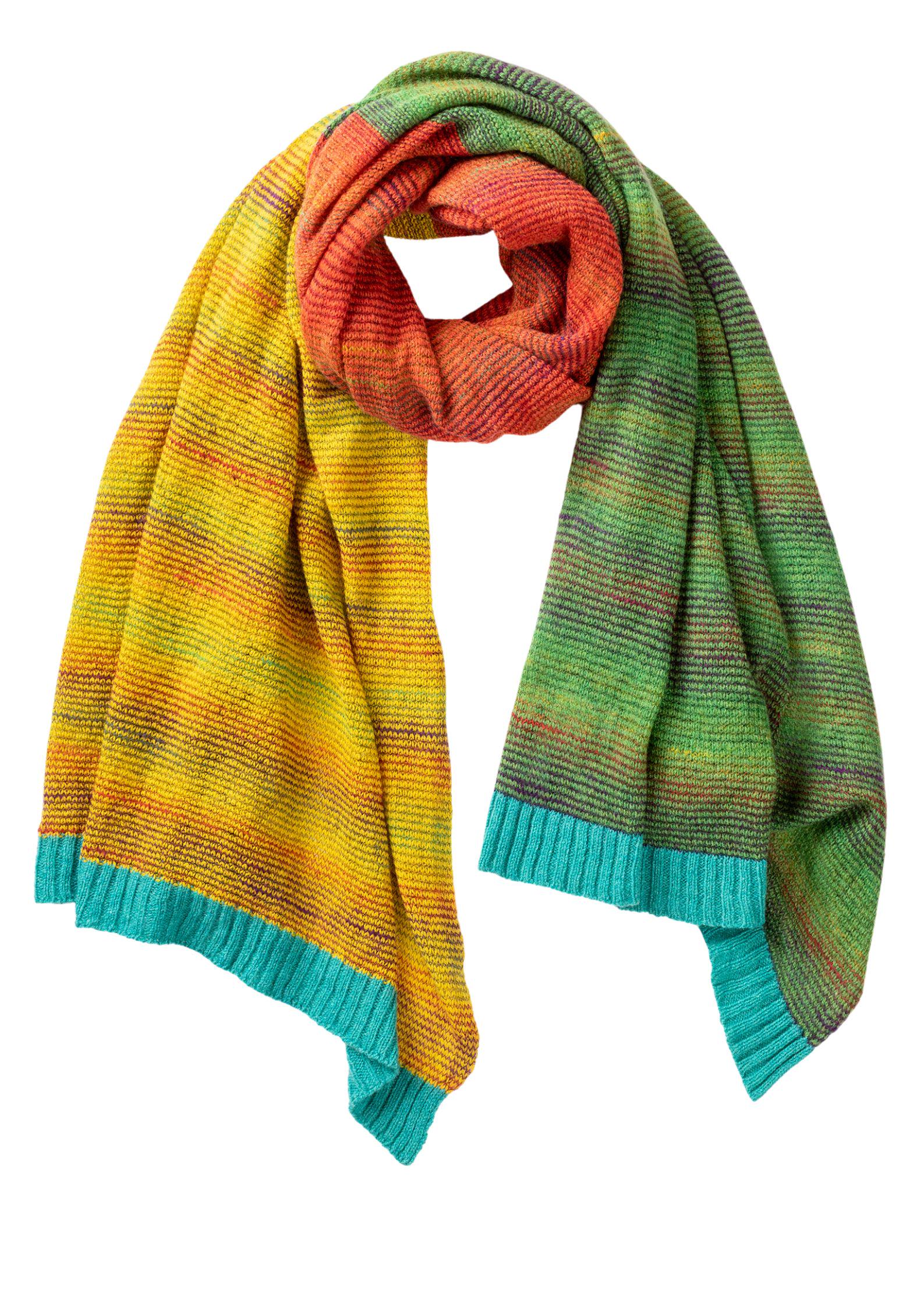 Eribe Treeline Wrap Scarf Oversized Hand Made From Merino and