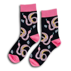 Snake Socks – Cotton Blend Novelty Socks, UK Size 4-7