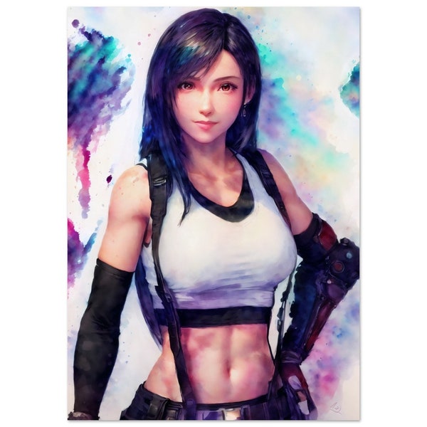 Tifa Lockhart - Final Fantasy VII - Papier mat Premium Poster