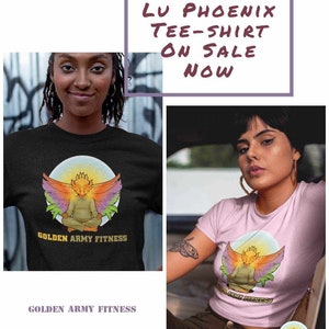 Golden Army Fitness &quot;Sha La Lu Phoenix&quot; Casual/Active Wear Tee