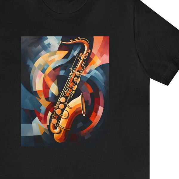 Sax Contemporary Painting t-shirt, an explosion of saxophone!