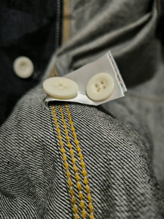 Back Number Pullover Denim Smock Jacket Japan Fab… - image 5