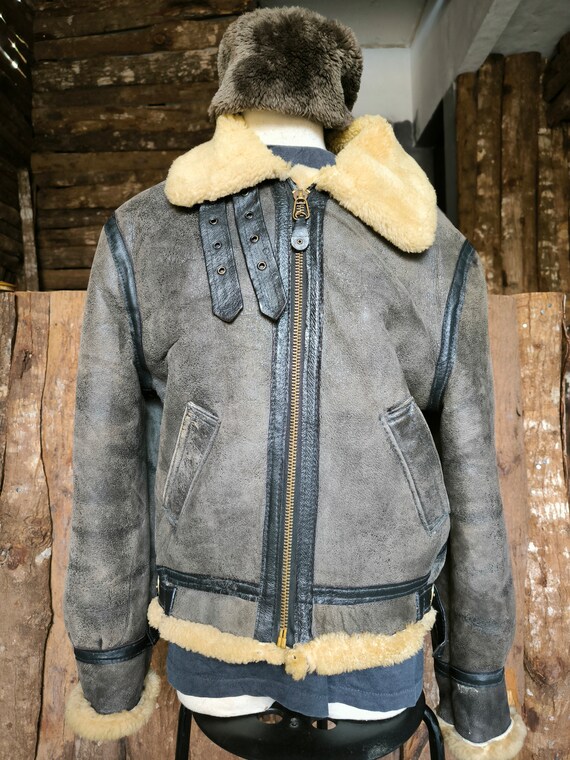Rare Vintage Jacket Leather Bomber Schott WW II - Etsy Rare Vintage Jacket Leather Bomber Schott WW II - Etsy