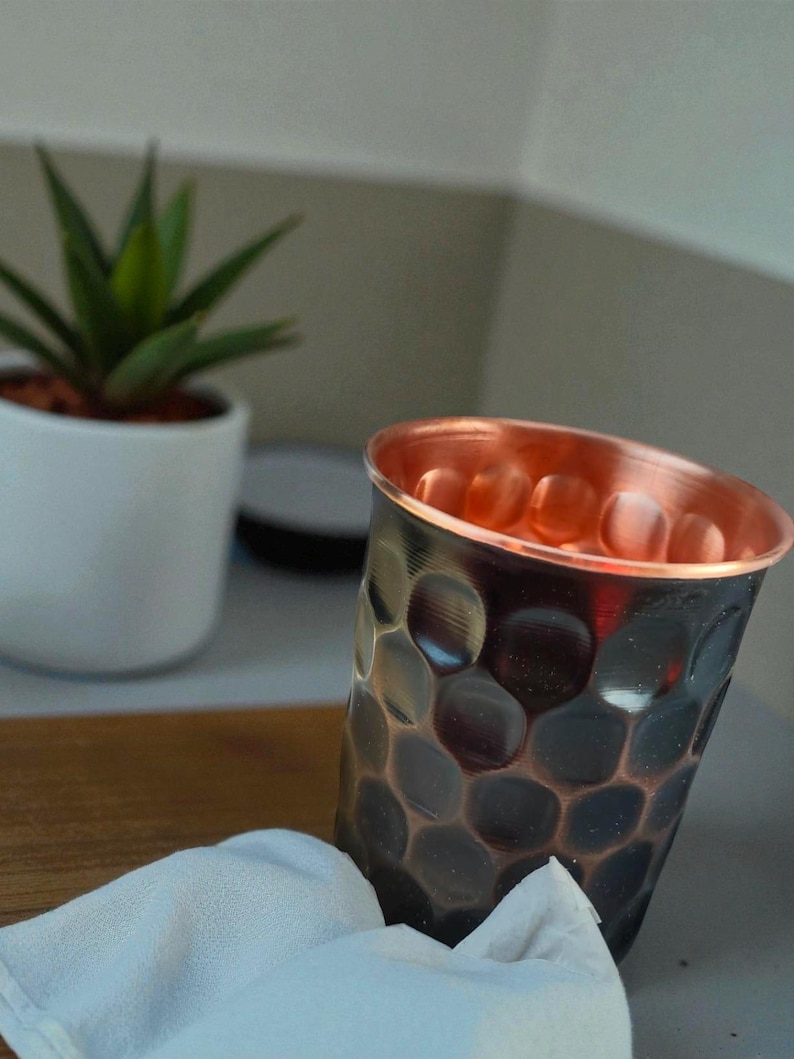 Pure Copper Water Black Mug | Ayurvedic Copper Cup for Drinking Water ...