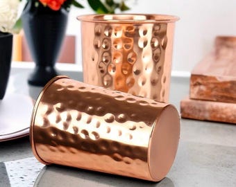 Ayurvedic Copper Glass Set | Healthy Drinking Copper Tumblers