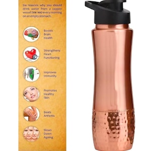 Reine Kupferwasserflasche (34 oz)