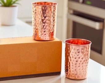 100% Pure Copper Glass for Drinking Water | Handcrafted Copper Tumbler