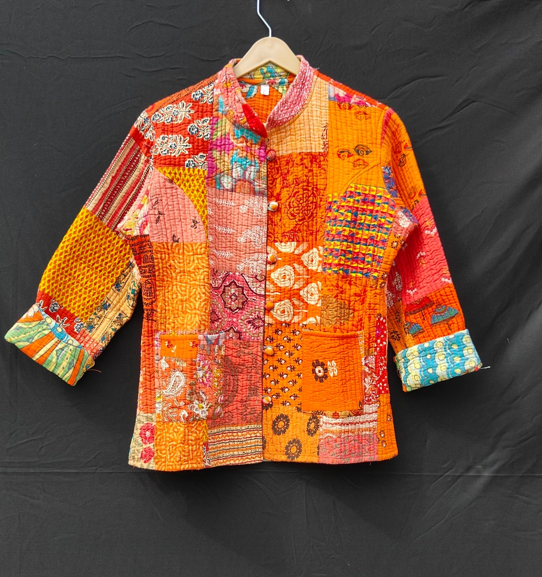 Cotton Quilted Jacket Women Wear Handmade Vintage Quilted Jacket ...
