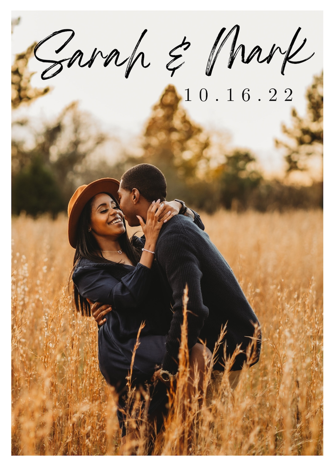 Save the Date Announcement Template Doublesided Save the Etsy