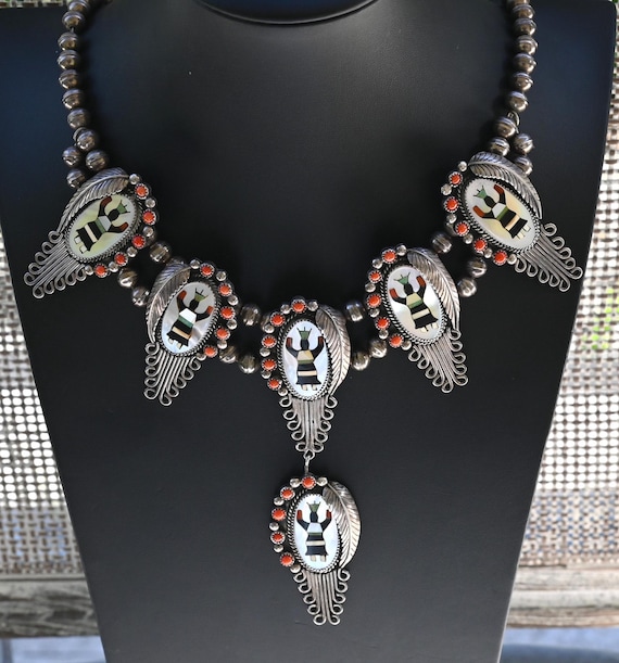 3-story Kachina!! 134 Grams Native American Navajo Turquoise Sterling Silver Bracelet 3-story Kachina!! 134 Grams Native American Navajo Turquoise Sterling Silver Bracelet