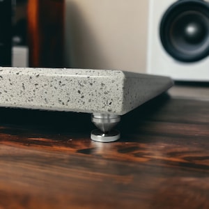 Made to Order - Custom Sizes - Granite - Quartz Marble - Speaker Base - Turntable - Subwoofer - Amp Isolation Stand- 22&quot; MAX Sold Separately