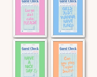 Gast Check 4 Poster Bundle - DIGITALER DOWNLOAD