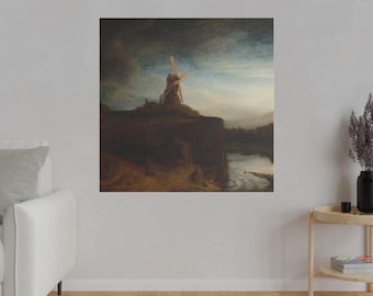 Rembrandt's The Mill (1645-1648) Premium Canvas Print Reproduction