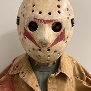 Kids Jason Voorhees Costume Halloween Friday Hockey Mask Shirt 13th Bloody  Hood 