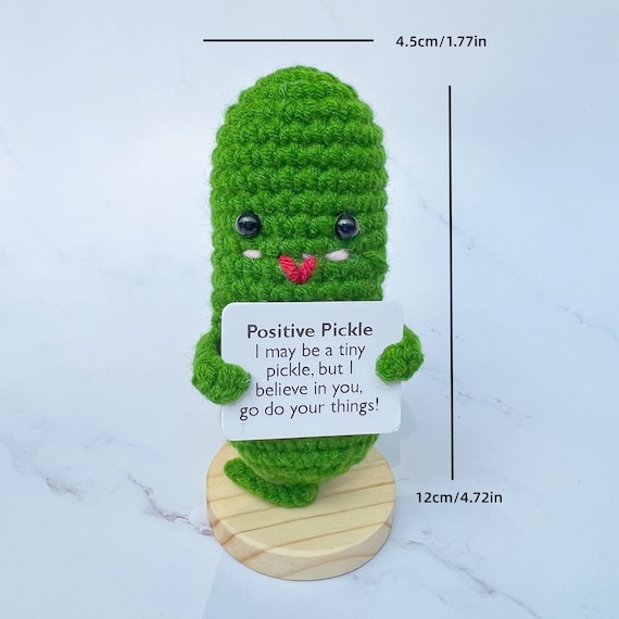 Emotional Support Pickle,positive Pickle,big Fan Pickle,handmade