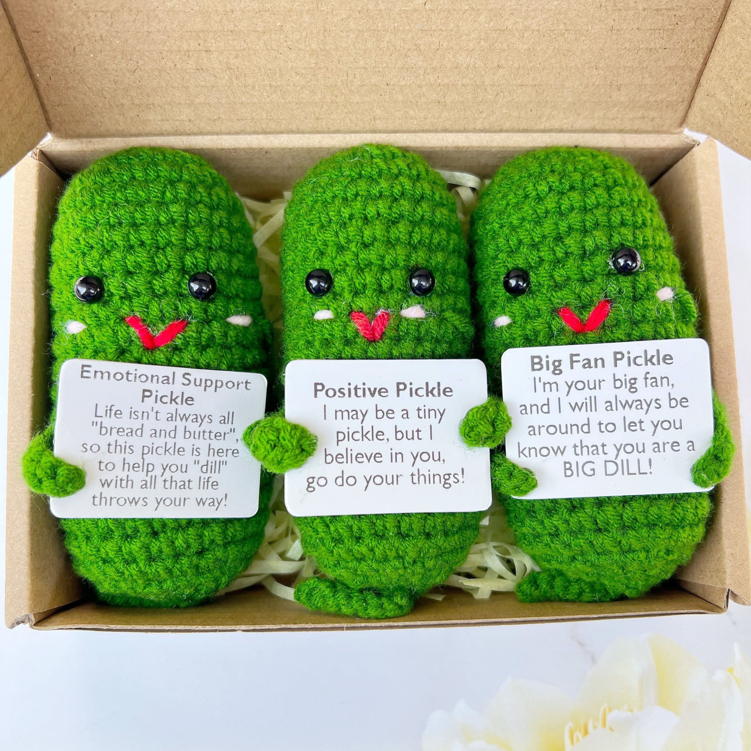  Handmade Mini Funny Positive Emotional Support Pickle
