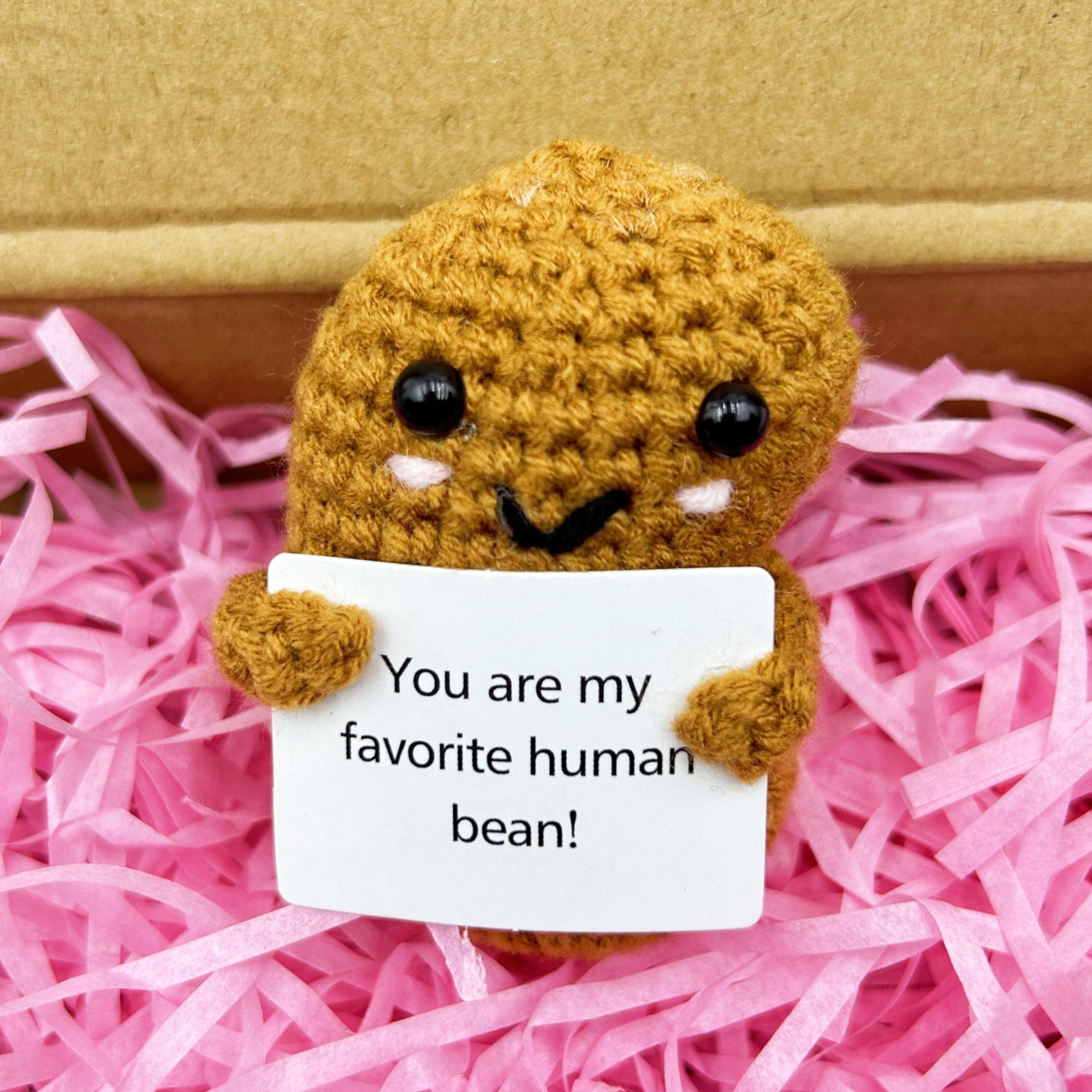 Emotional Support Crochet Coffee Beans - Positive Potatoes - View #8