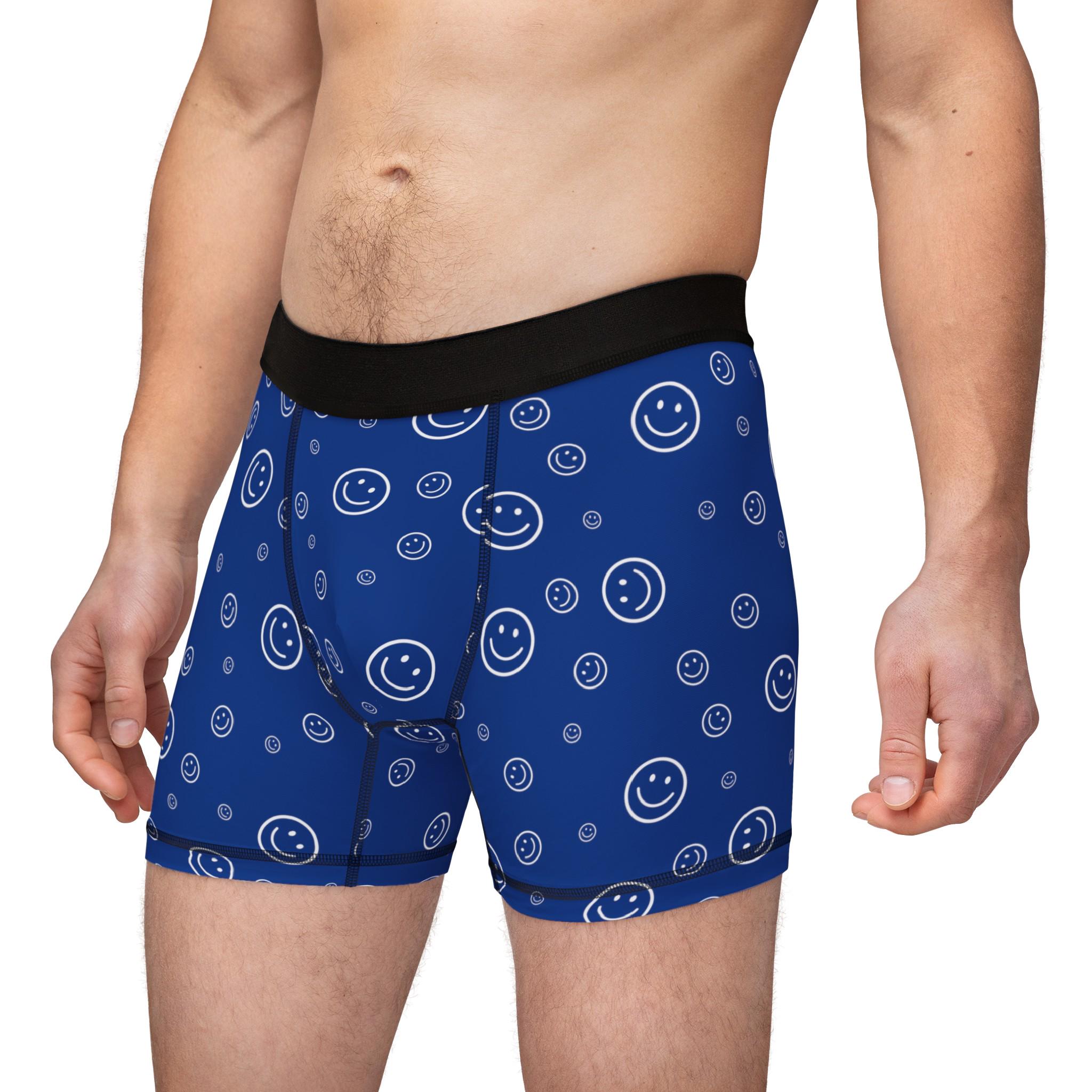 Smiley Face Men's Boxers - Customizable, Comfy & Stylish - Etsy