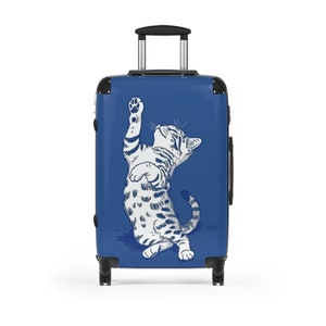 Stylish Cat Suitcase | Polycarbonate Shell, Swivel Wheels image 10