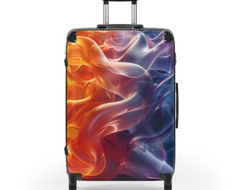 Gradient Whirlpool Hardshell Suitcase: Stylish Travel Companion