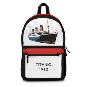 Plecak Titanic - lekki i wodoodporny poliester - regulowane paski - torba podróżna - zmontowany w USA