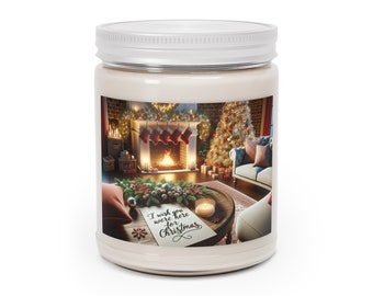 Festive Soy Aromatherapy Candle - 'Missing You on Xmas' Unique Scents - Perfect Christmas Gift