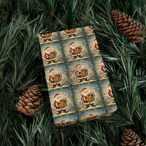 Carta da regalo classica di Babbo Natale / Carta da regalo natalizia personalizzata con finitura opaca o satinata