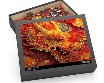 Year of the Dragon Jigsaw Puzzle – Glossy Chipboard Puzzle