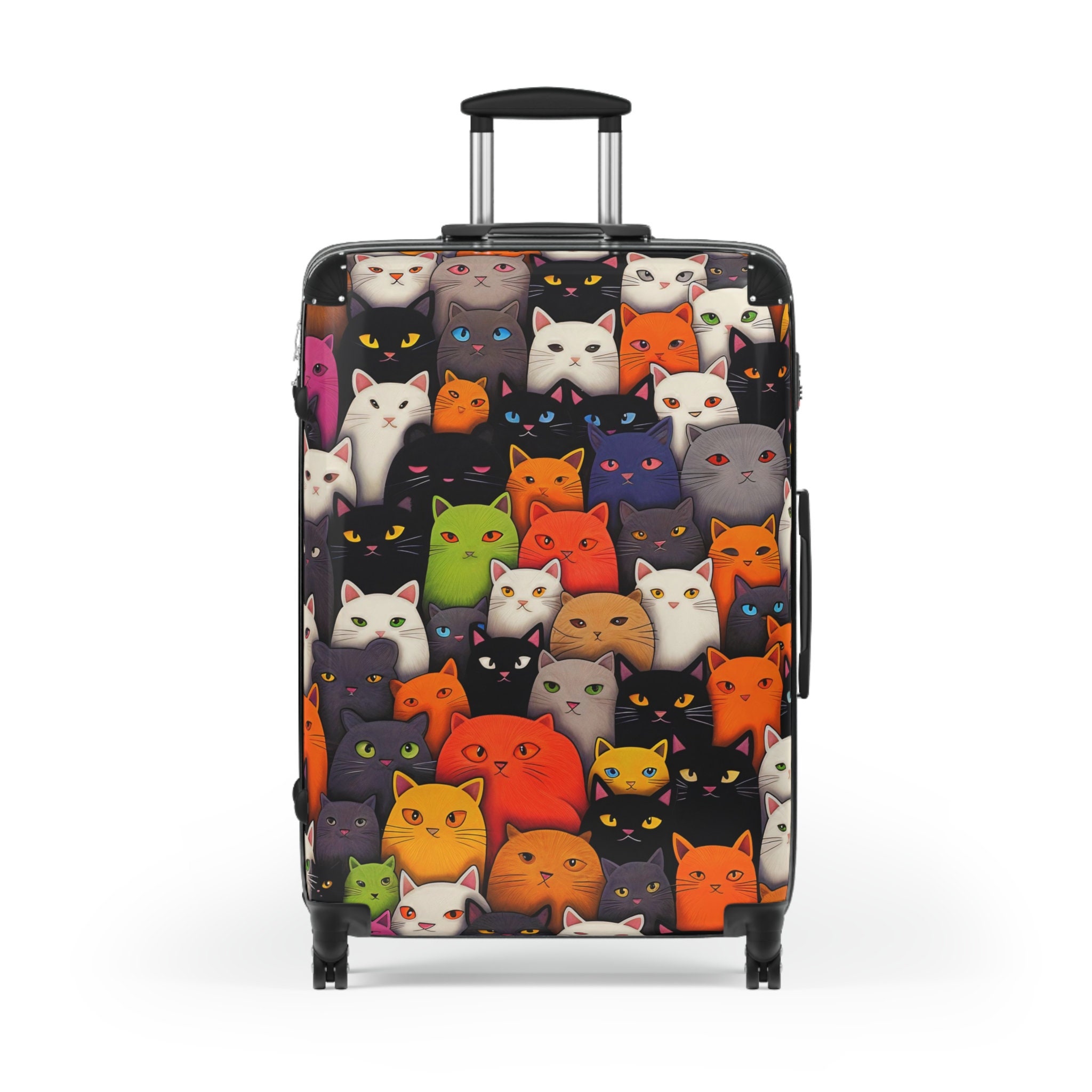 Polycarbonat Reisekoffer 'Katze' – Handgepäck 53x37x21 Cm, Hartschale Mit Zahlenschloss
