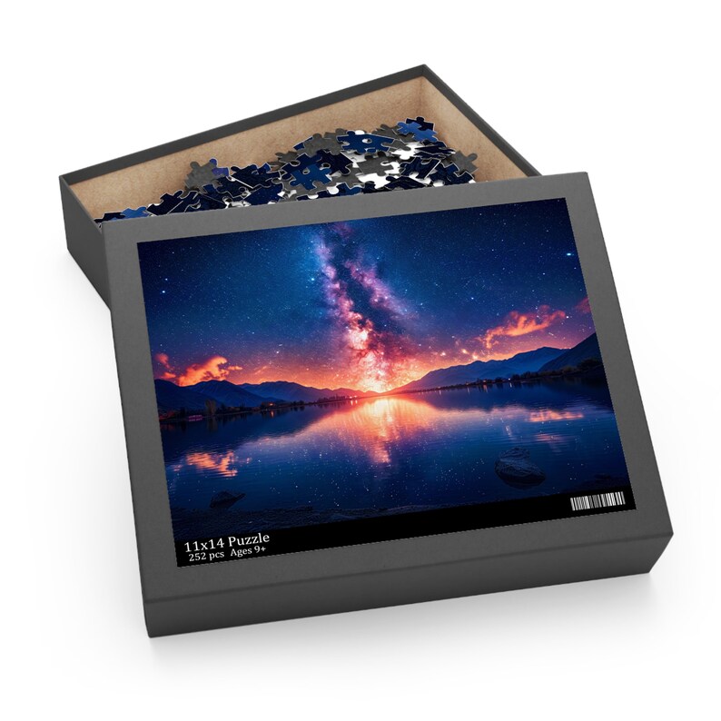 Milky Way Jigsaw Puzzle – Glossy Chipboard, Dark Night Sky image 7