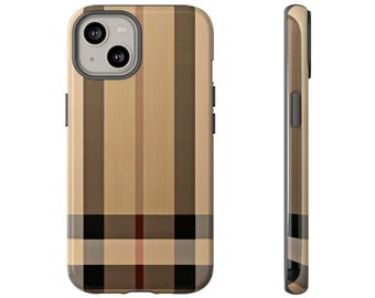 iPhone 16 bis 14 Hülle - Premium Dual Layer Plaid, neuartiges Styling