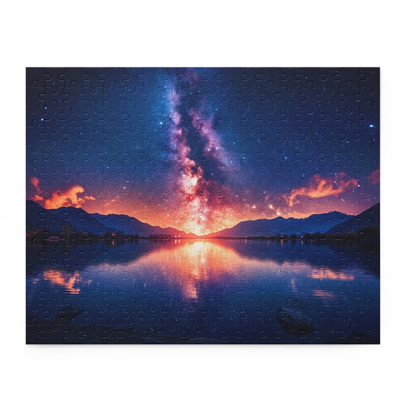 Milky Way Jigsaw Puzzle – Glossy Chipboard, Dark Night Sky image 8