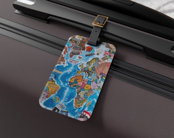 Around the world Luggage Tag