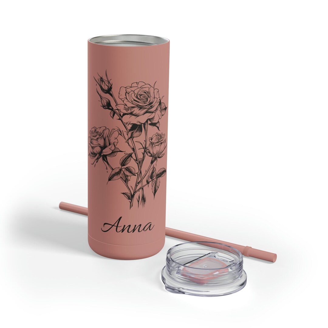 Personalized Roses Machine Personalized Roses Tumbler – Custom Name, Stainless Steel 20 Oz - Etsy