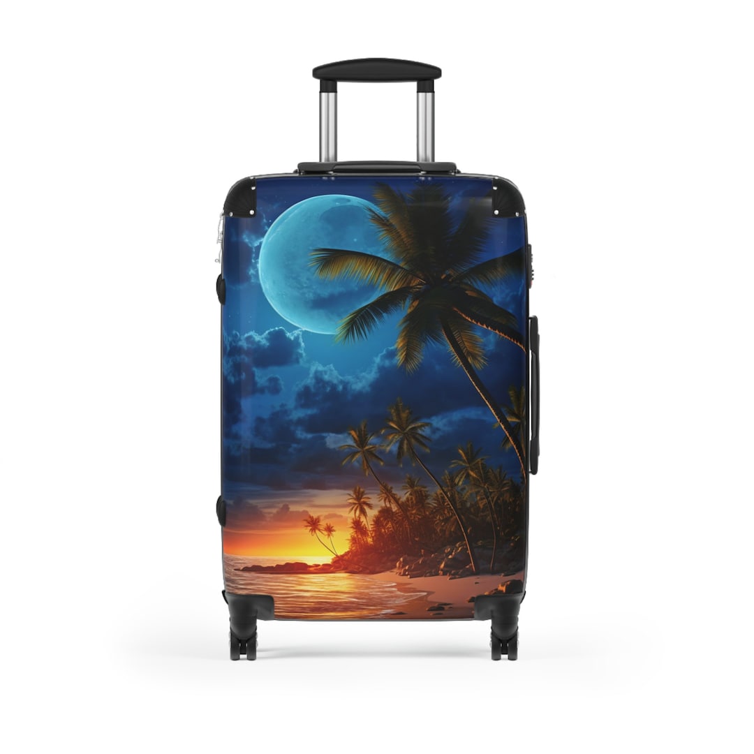 Suitcase Jamaican Night Design Etsy