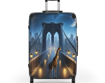 Giraffe City Night Bridge Koffer – Stilvolles Reisegepäck